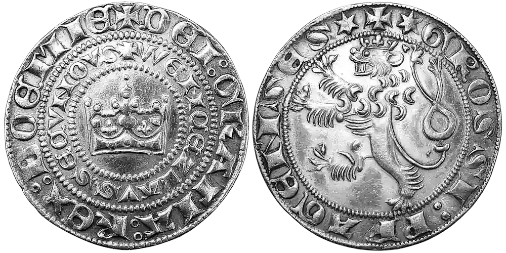 Pražský groš - rub a líc